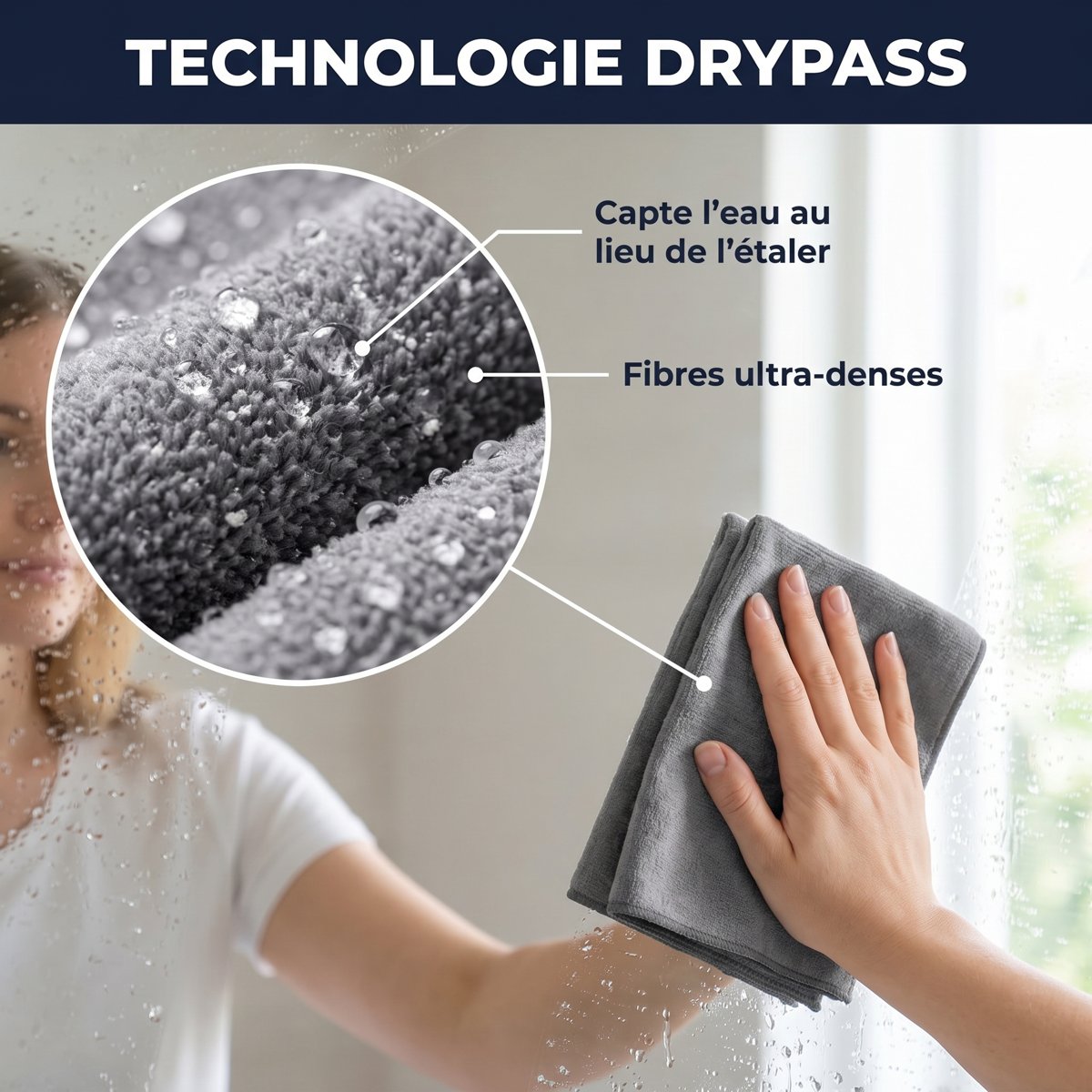 Lot de 3 filets de lavage