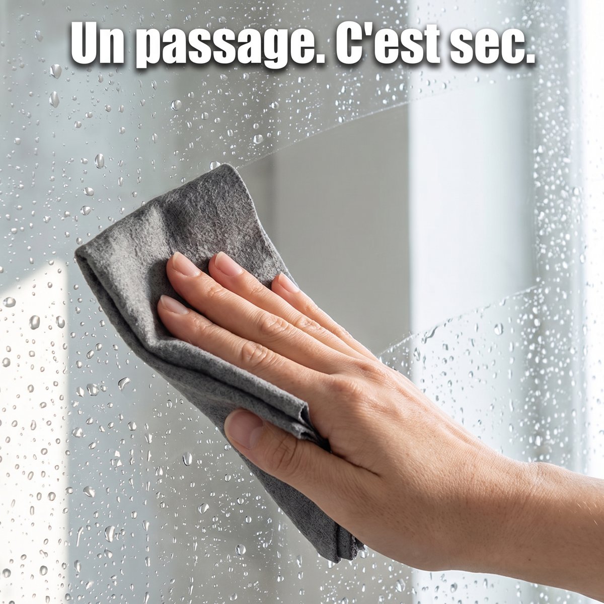 Des vitres nettes en un seul passage