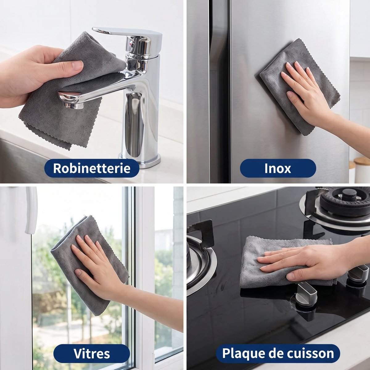Lot de 3 filets de lavage